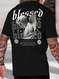 Streetwear Blessed Cotton Shirt Men's T-Shirt