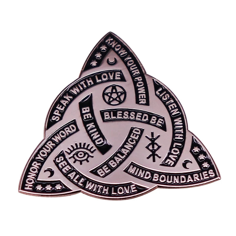 Good Witch Blessed Be Witch Pegatina Pin Pagan badge