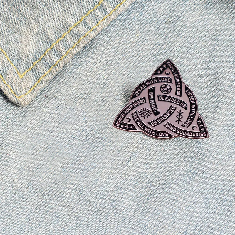 Good Witch Blessed Be Witch Pegatina Pin Pagan badge