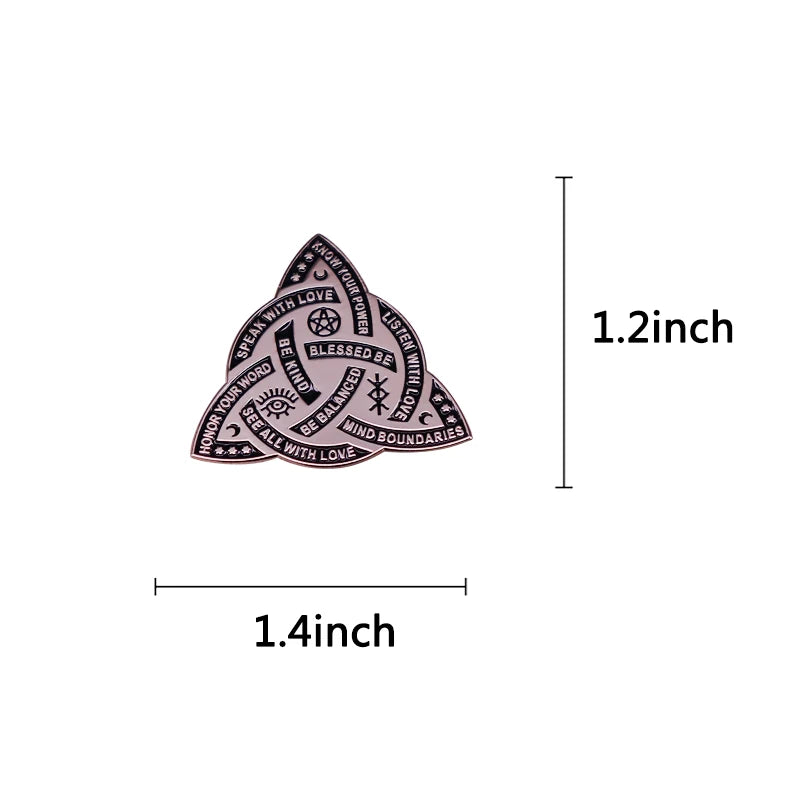 Good Witch Blessed Be Witch Pegatina Pin Pagan badge