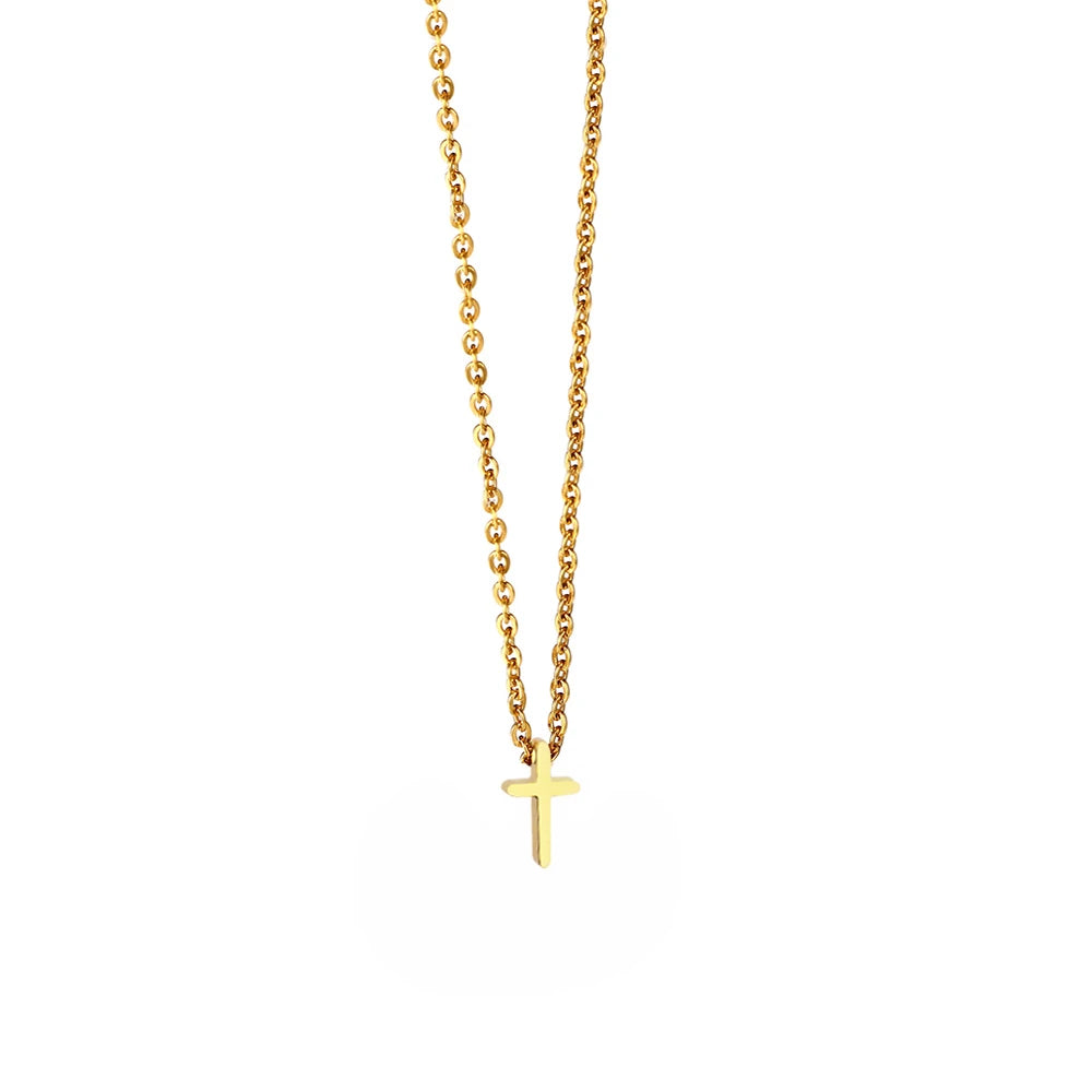 Collier Chrétien Croix de Jésus en Acier Inoxydable – Faith & Life