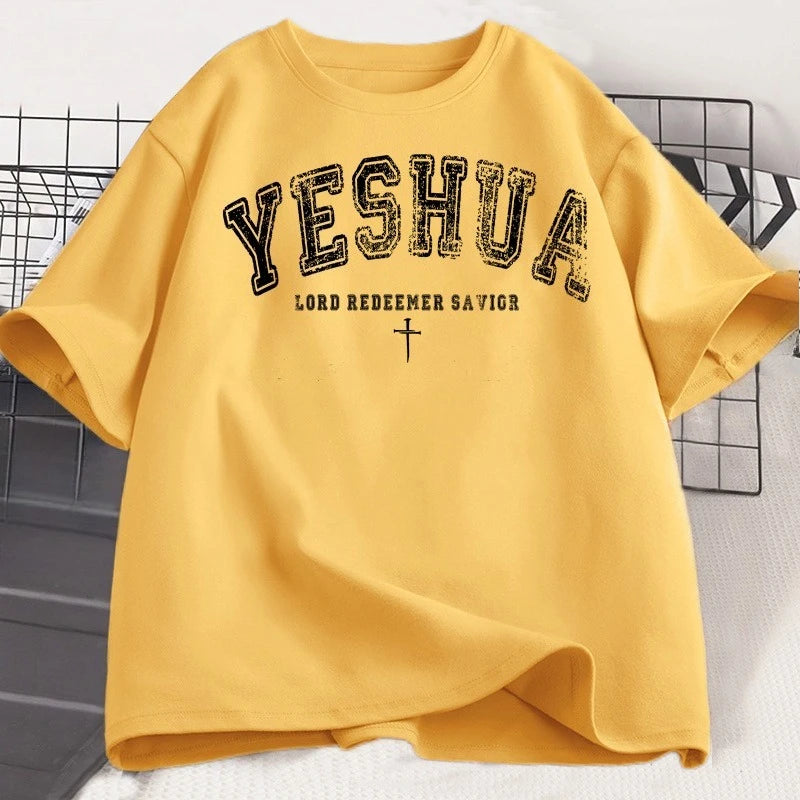 T-Shirt Vintage Yeshua – T-Shirt Chrétien Esthétique et Inspirant pour Homme & Femme