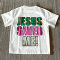 Jesus Saved Me "printed Women's T-shirt Retro Casual Round Neck Casual Fashion Style Y2K  Graphic T Shirts