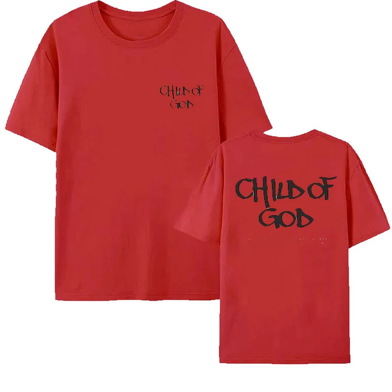 Christian Streetwear Tshirt Child of God Galatians 3 26 Bible Verse Jesus Shirt Faith Based Church Tee Aesthetic Casual Top