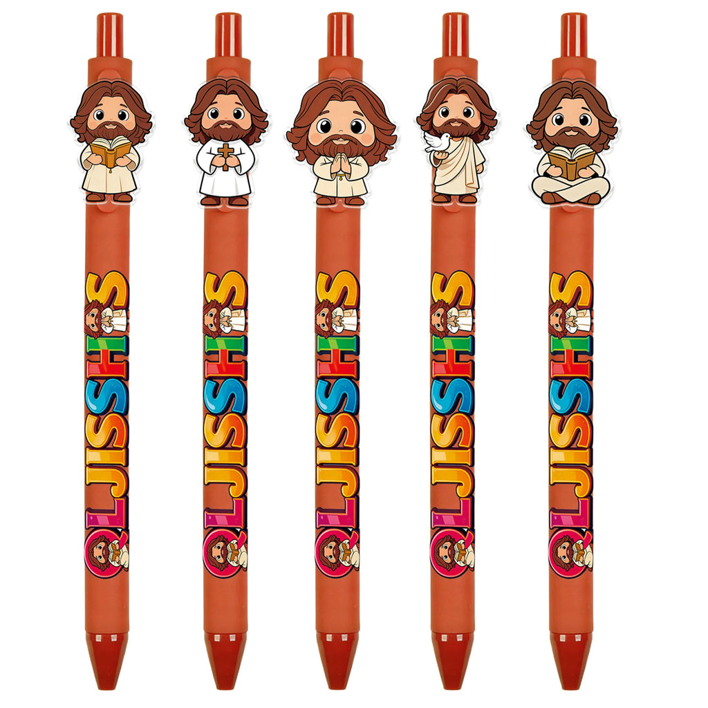 5 pieces / 10 pieces Jesus-themed ballpoint pens. Religious Light Gift Pens. Exclusive cultural and creative gifts for believers