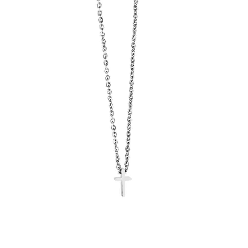 Collier Chrétien Croix de Jésus en Acier Inoxydable – Faith & Life