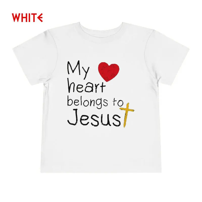 Kids My Heart Belongs To Jesus Jeugd-T-shirt Christelijke Kinder Op Geloof Gebaseerd Jezus-shirt High Quality Cotton Soft Tees