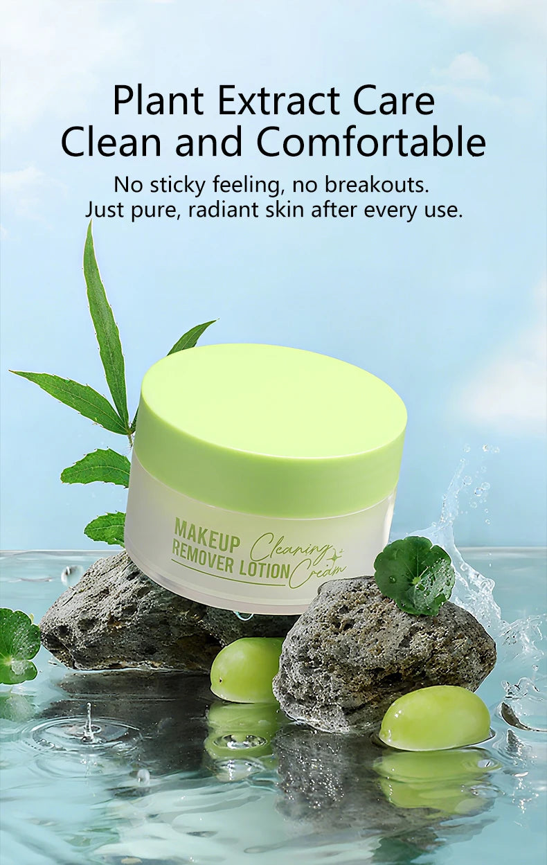 Avocado Makeup Remover Cream for Women's Gentle Cleaning Eye and Lip Makeup Remover Oil Nourishing and Unloading in One
