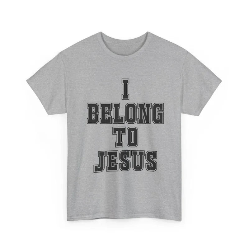 I Belong To Jesus T-Shirt Christian Faith Tee Religious Typography Graphic T Shirts Women Clothes High Quality Cotton Casual Top