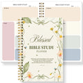 A5 Blessed Bible Study Planner, SOAP Method Christian Journal, Spiral Bound Scripture Prayer Notebook