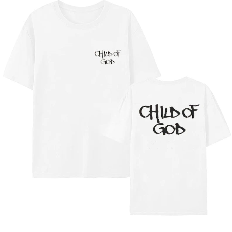 Christian Streetwear Tshirt Child of God Galatians 3 26 Bible Verse Jesus Shirt Faith Based Church Tee Aesthetic Casual Top