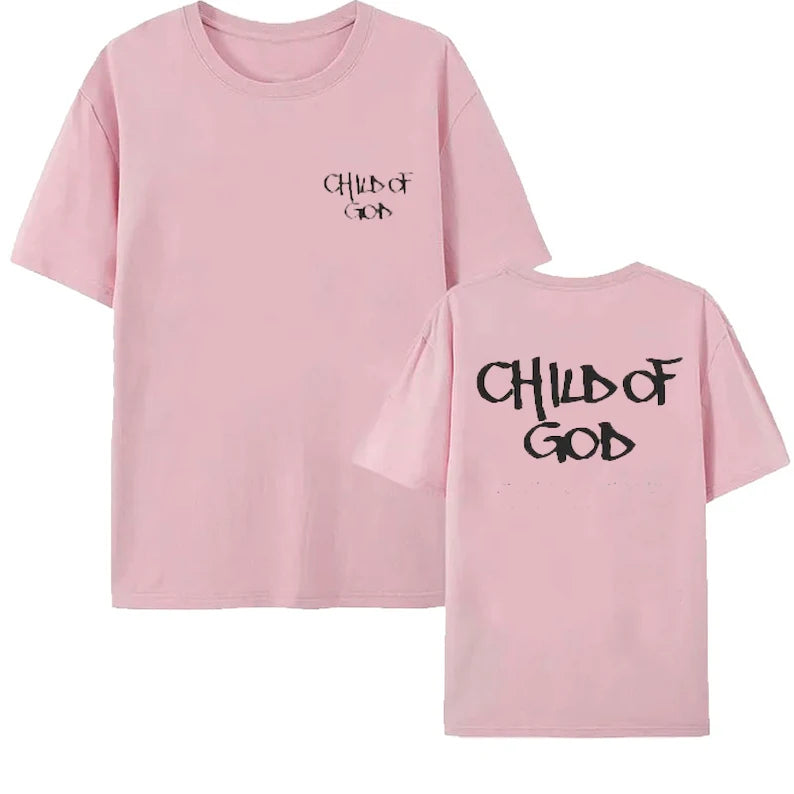 Christian Streetwear Tshirt Child of God Galatians 3 26 Bible Verse Jesus Shirt Faith Based Church Tee Aesthetic Casual Top