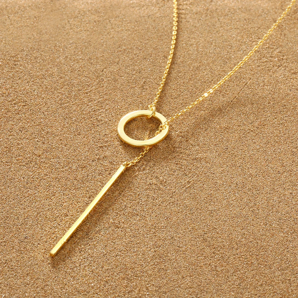 Collier Foi et Infini - Woman Personality Infinity Cross Pendant Gold Color Necklaces on Neck Women Jewelry