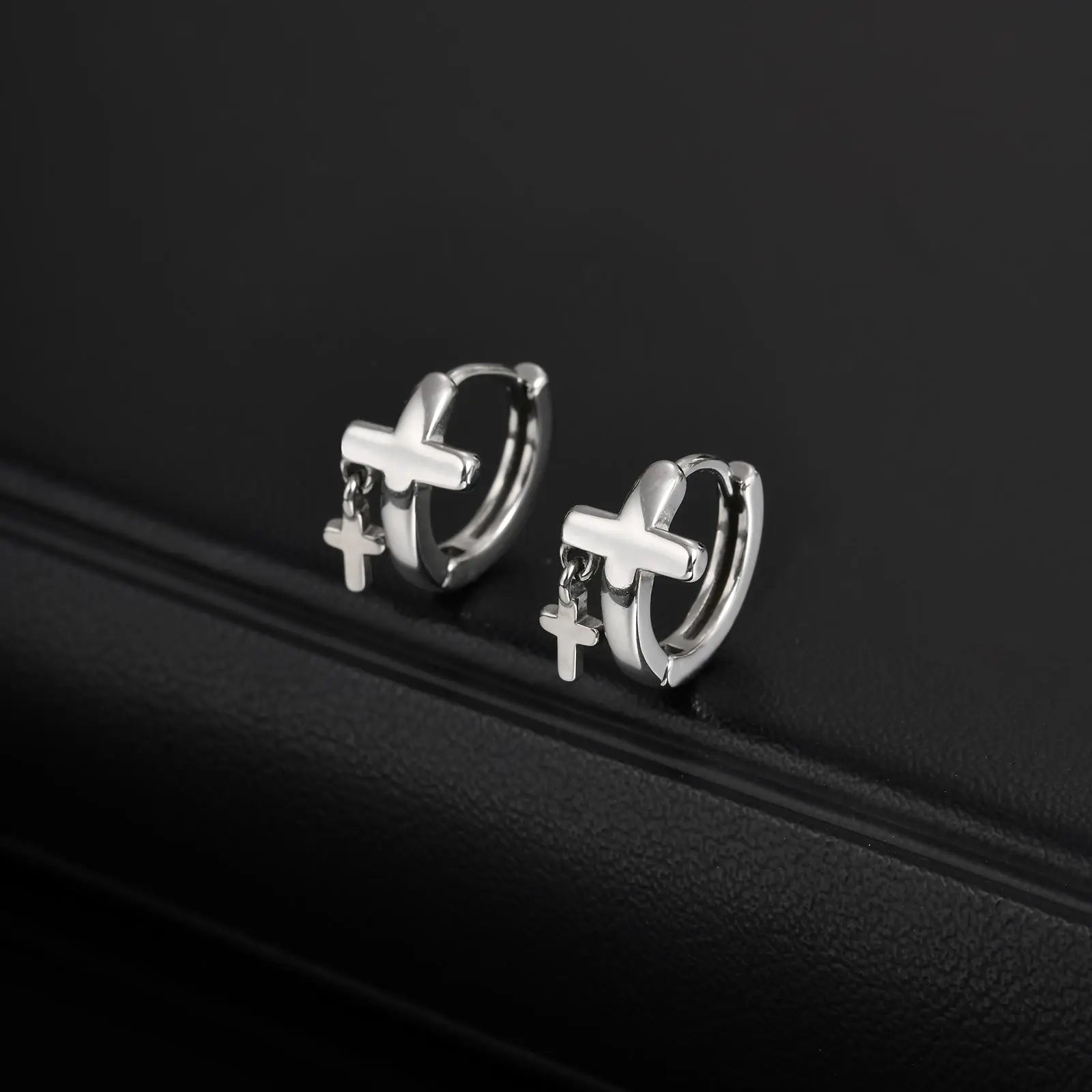 Christ's  Cross Earrings for Men