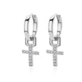 boucles d'oreilles La Croix de Christ