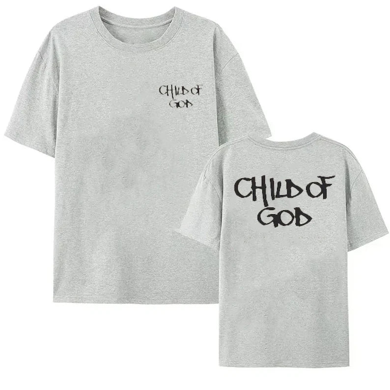 Christian Streetwear Tshirt Child of God Galatians 3 26 Bible Verse Jesus Shirt Faith Based Church Tee Aesthetic Casual Top