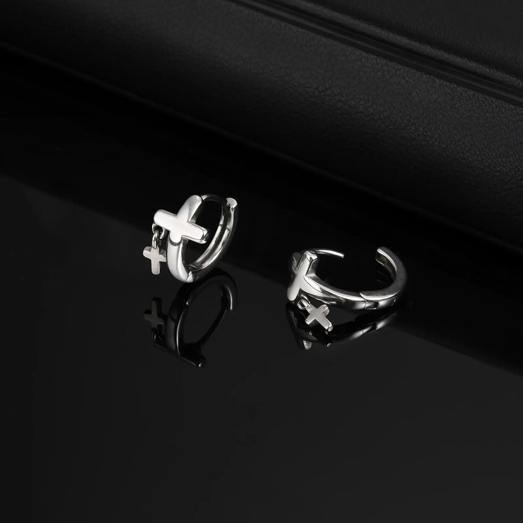 Christ's  Cross Earrings for Men