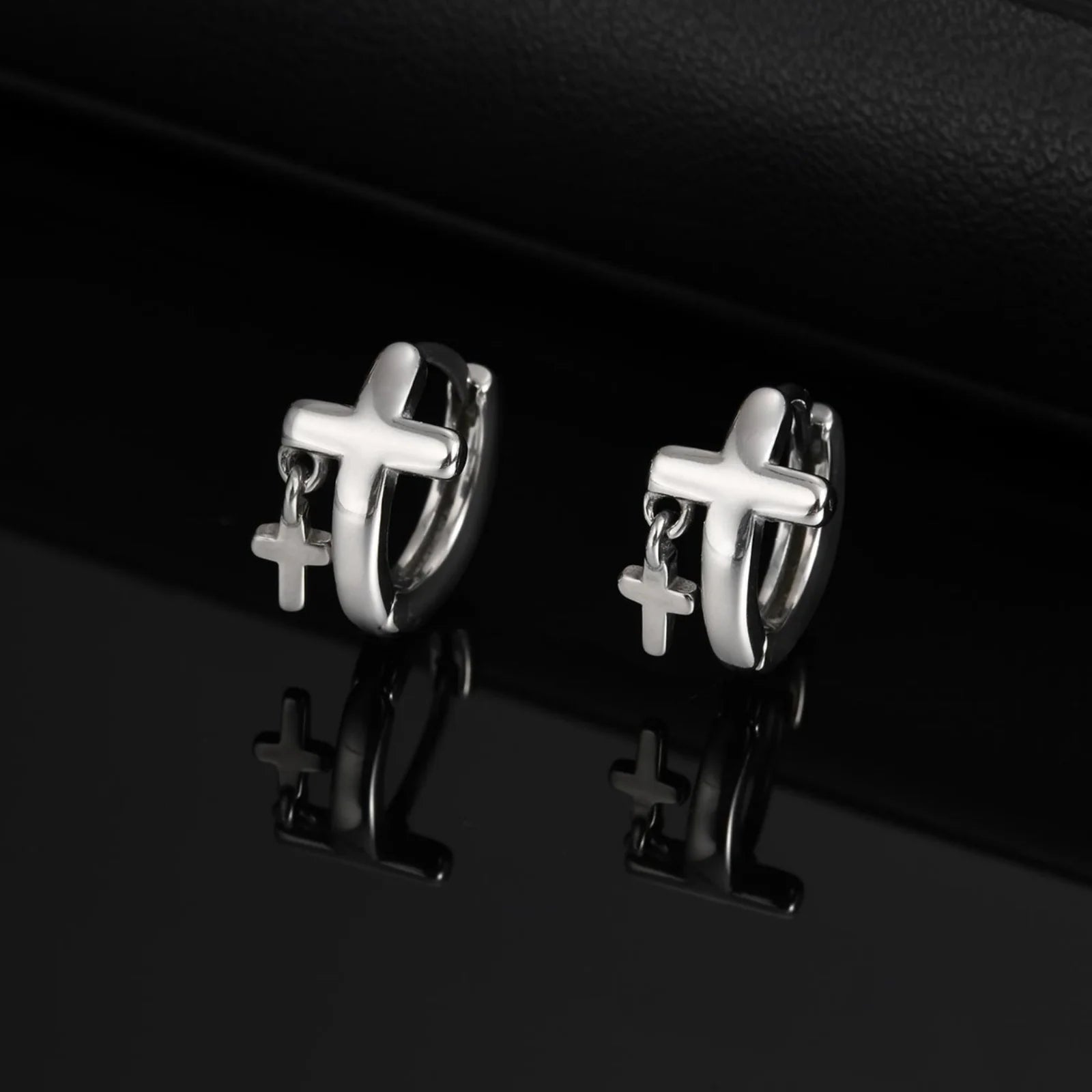 Christ's  Cross Earrings for Men