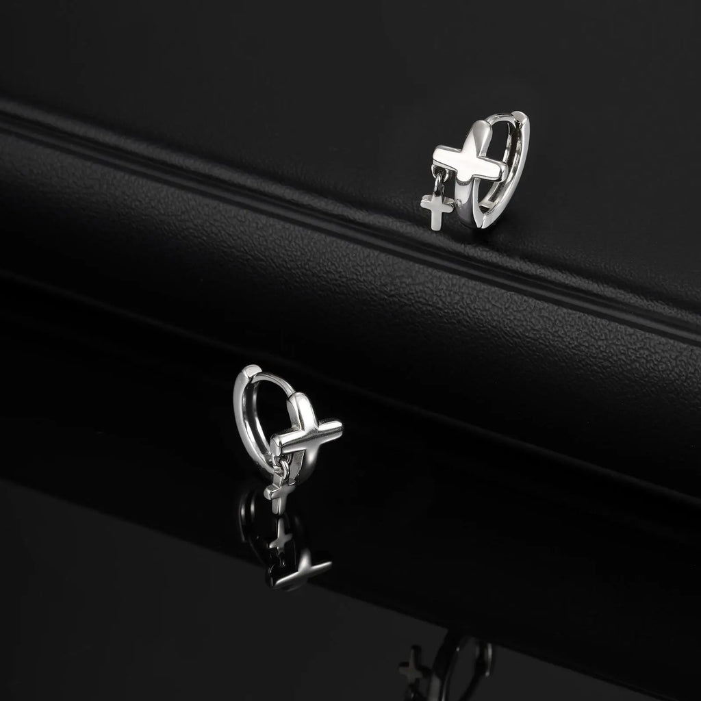 Christ's  Cross Earrings for Men