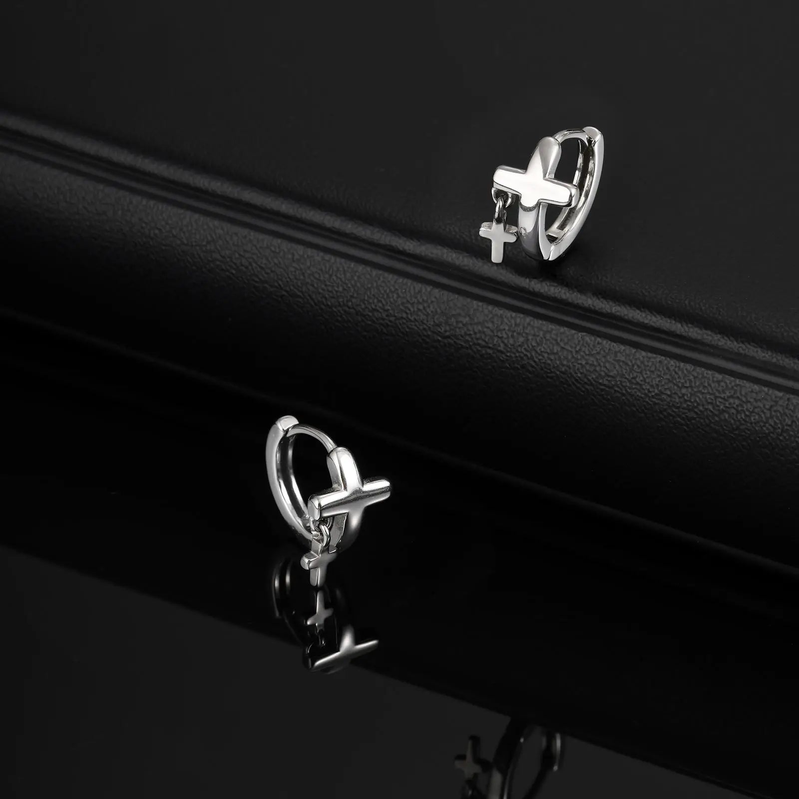 Christ's  Cross Earrings for Men