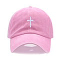 Casquette Baseball Croix Brodée – Casquette Vintage Ajustable en Coton pour Homme & Femme
