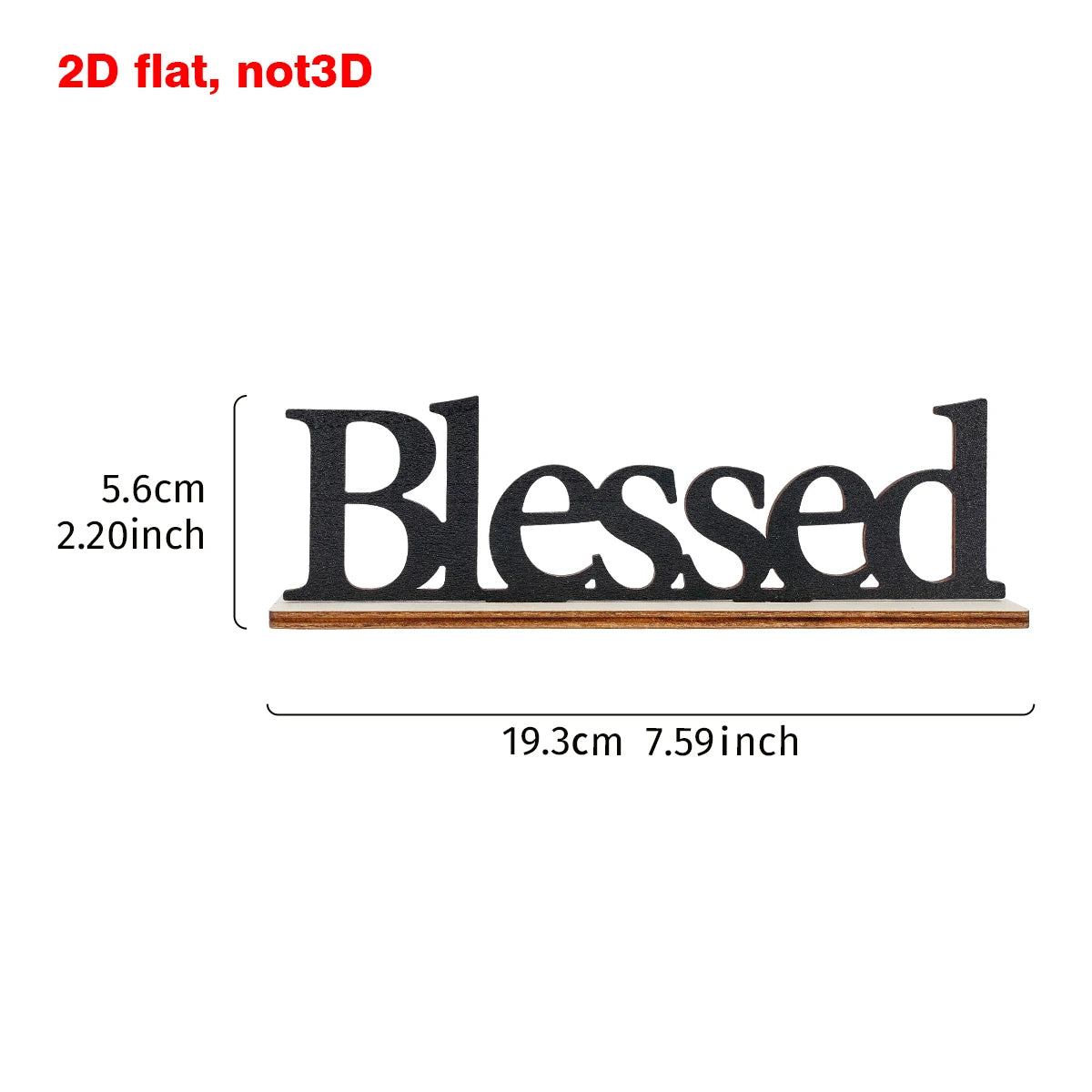 1PC creative blessed letter wooden decorative ornaments, suitable for festive wedding anniversary party decorative ornaments