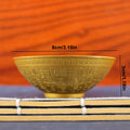 Blessing Bowl Golden Spiritual Decorative Fu Bowl Ornament Wealth Attracting Bowl Collection Bring Good Luck Desktop Decoration