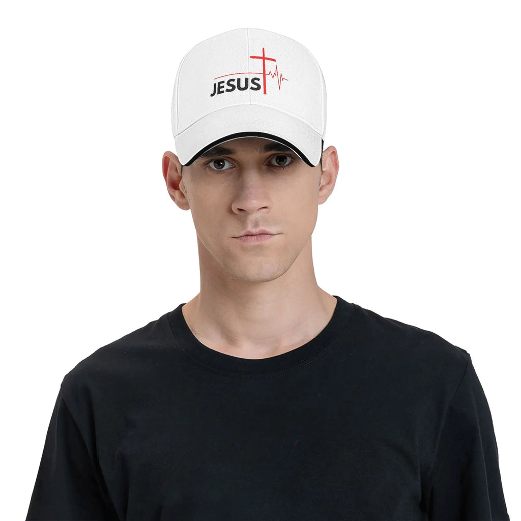 Jesus Saves  Sun Baseball Cap Summer Women Men  Print Hip Hop Hats Hot Sale Vintage Hiking Fishing Snapback Cap