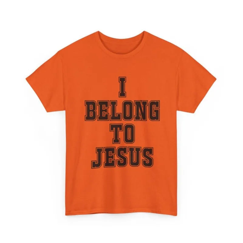 I Belong To Jesus T-Shirt Christian Faith Tee Religious Typography Graphic T Shirts Women Clothes High Quality Cotton Casual Top