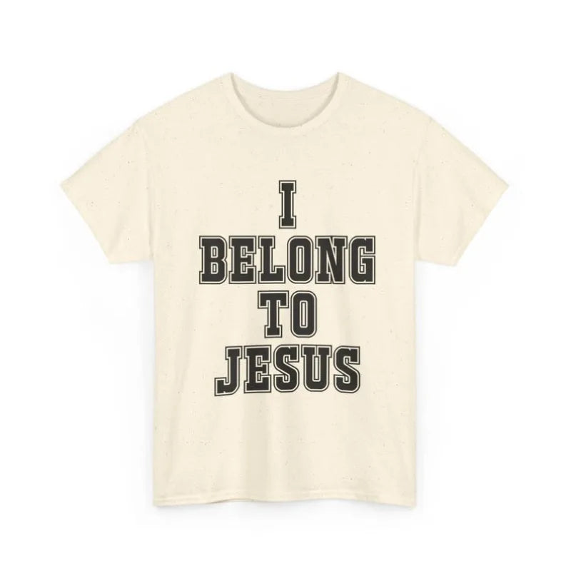 I Belong To Jesus T-Shirt Christian Faith Tee Religious Typography Graphic T Shirts Women Clothes High Quality Cotton Casual Top