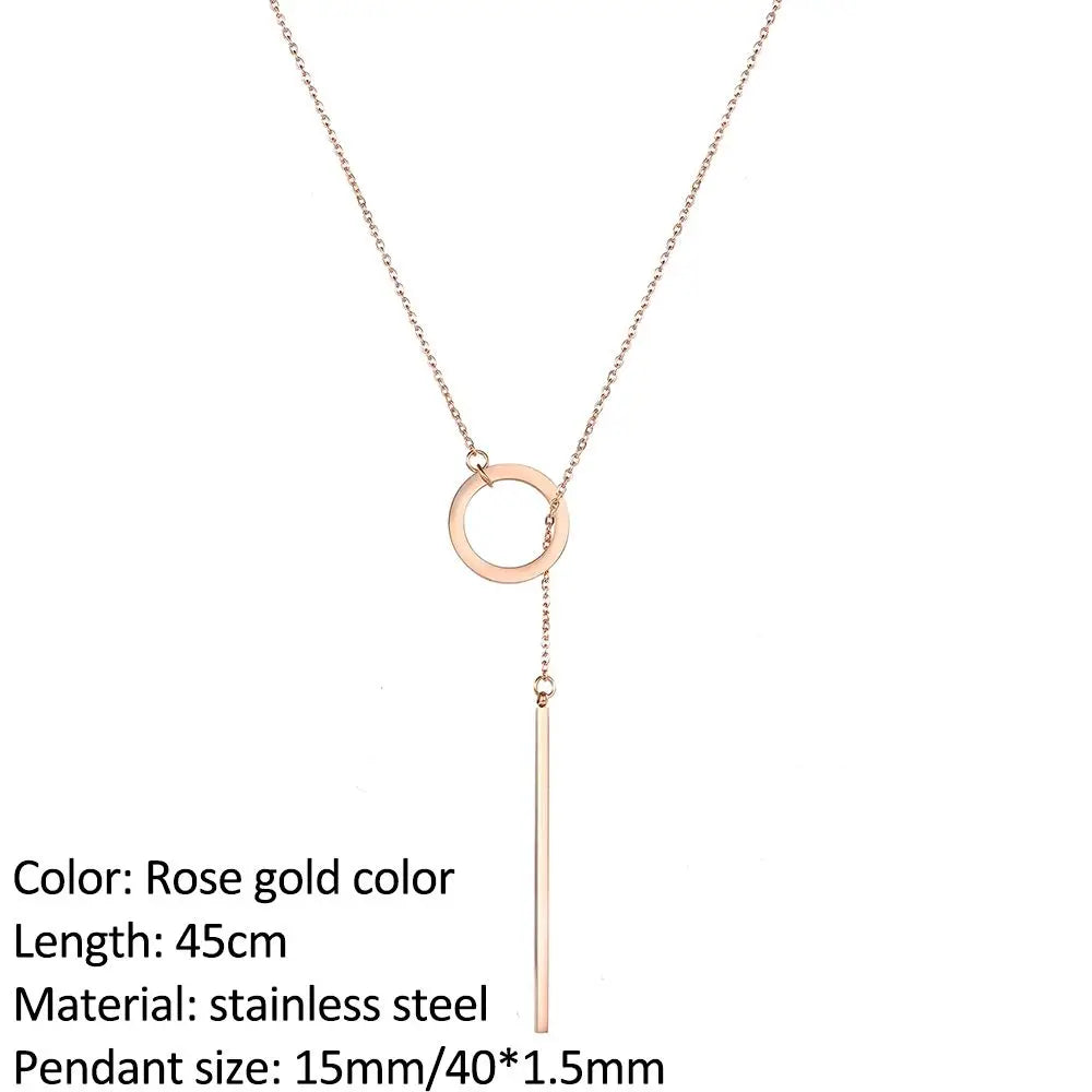 Collier Foi et Infini - Woman Personality Infinity Cross Pendant Gold Color Necklaces on Neck Women Jewelry