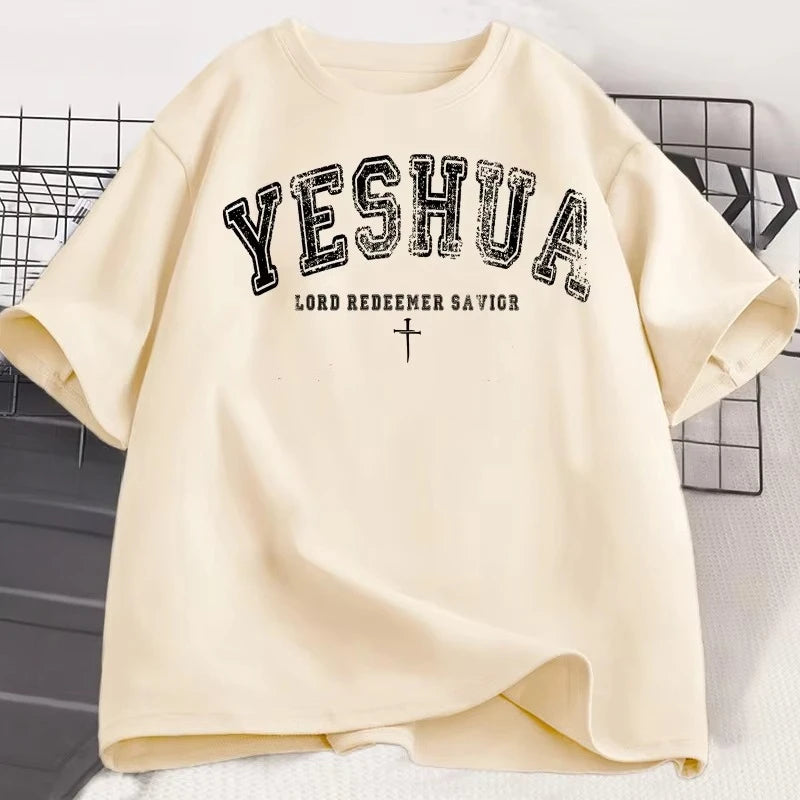T-Shirt Vintage Yeshua – T-Shirt Chrétien Esthétique et Inspirant pour Homme & Femme