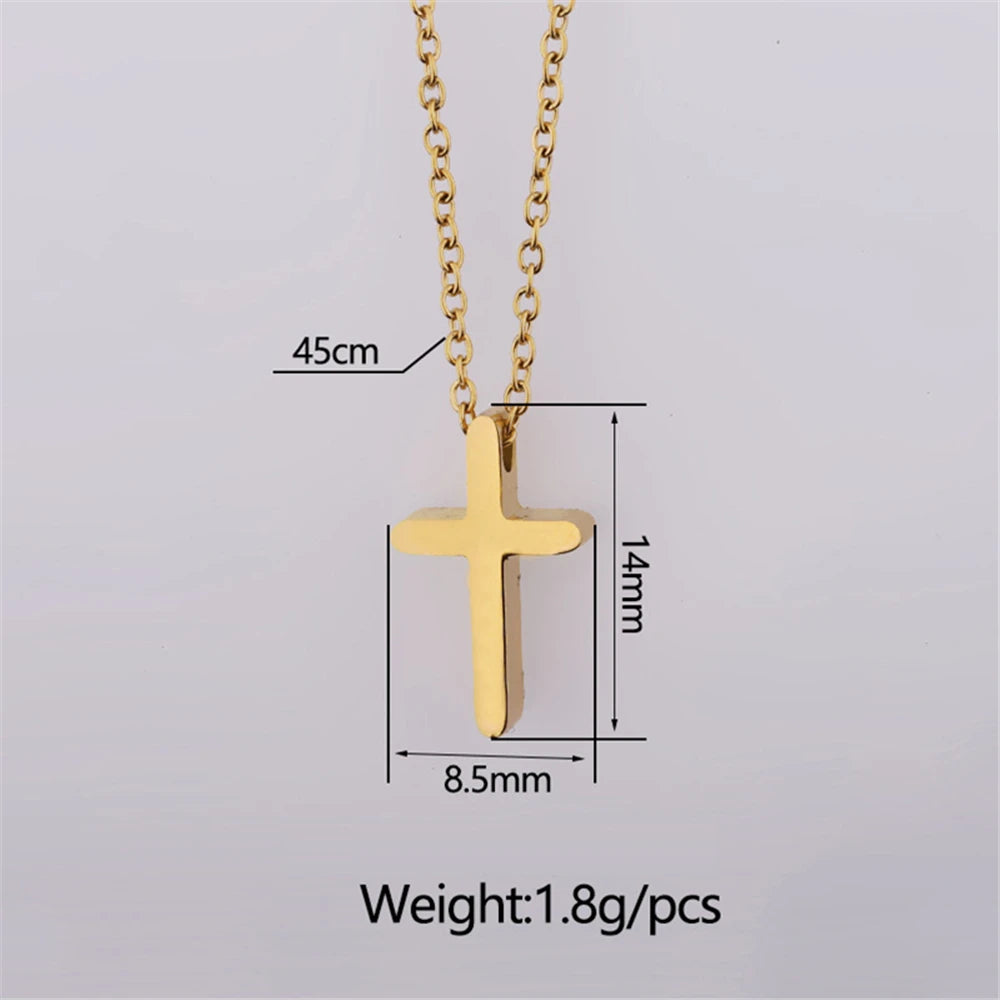 Collier Chrétien Croix de Jésus en Acier Inoxydable – Faith & Life