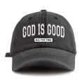Casquette Chrétienne “God Is Good” – Casquette Baseball Vintage Décontractée et Ajustable pour Homme & Femme