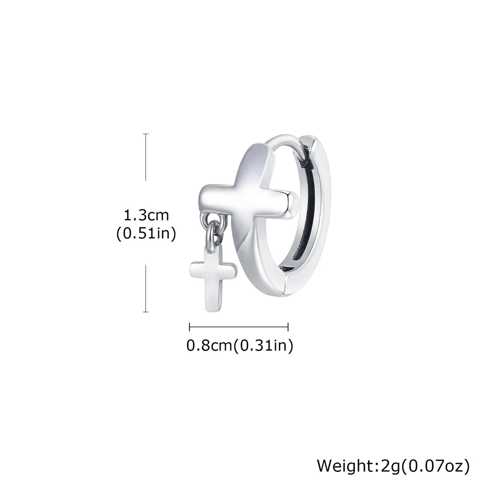 Christ's  Cross Earrings for Men